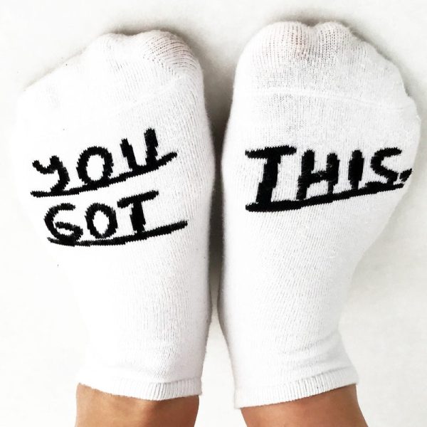 You Got This Socks in White Online now