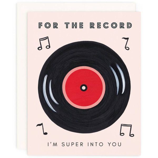 For The Record Greeting Card For Cheap