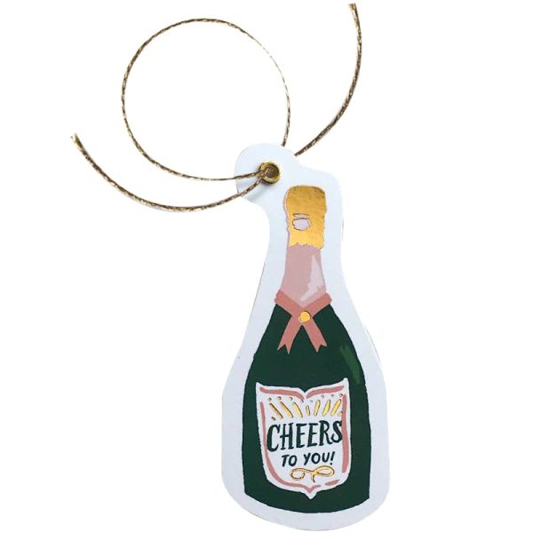 Champagne Diecut Gift Tags For Sale