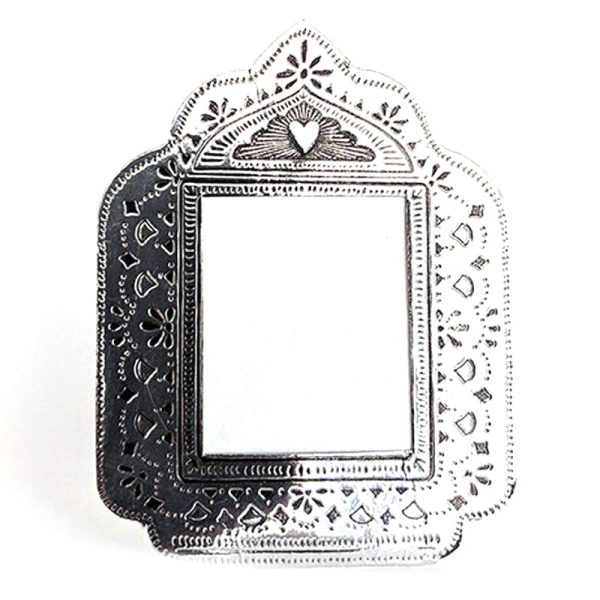 Small Faux Tin Frame - Silver Fashion