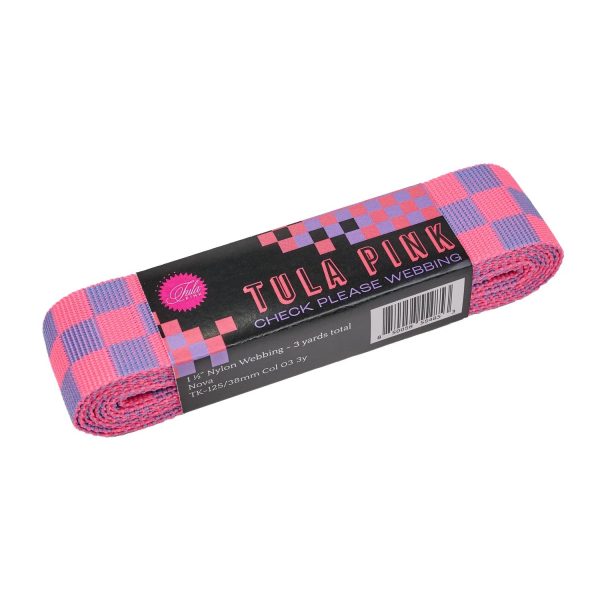 1-1 2  Webbing - Check Please in Nova - Tula Pink Untamed - Three Yard Pack Discount