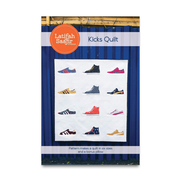PREORDER - Kicks Quilt Pattern - Latifah Saafir Studios - P256-KICKS - Printed Pattern Discount