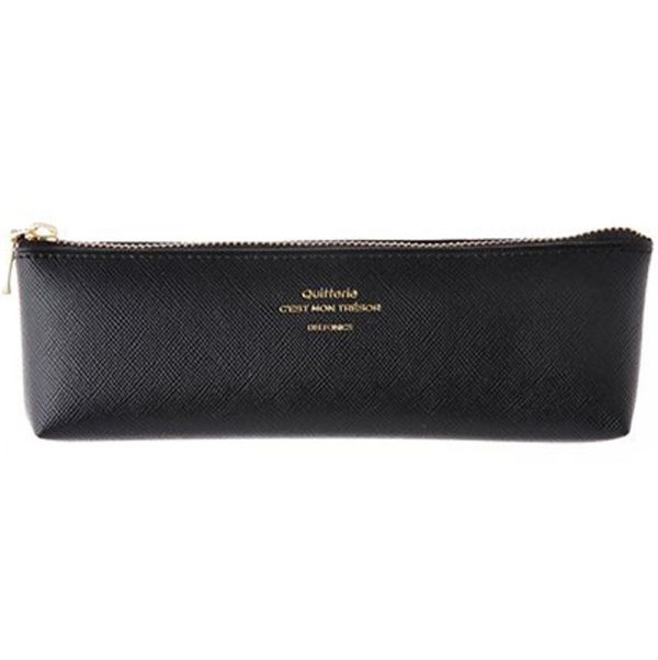 Quitterie Pencil Pen Case - Black Hot on Sale