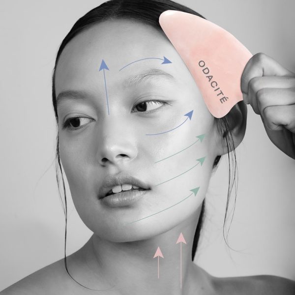 Crystal Contour Gua Sha Rose Quartz Beauty Tool Cheap - Image 5