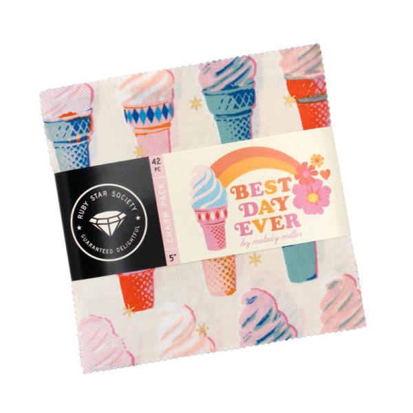 PREORDER - Best Day Ever - Charm Pack, 42 pcs - Melody Miller - RS0102PP Online now