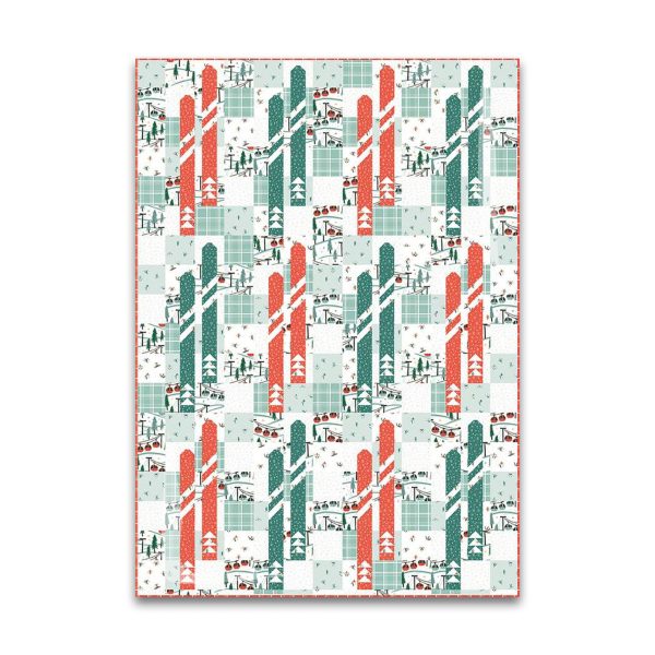 Frannie B. Quilting Co. - Skis Quilt Pattern - P172-SKIS - Printed Pattern Cheap