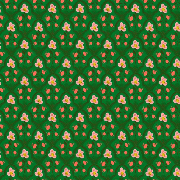 Malibu - Wood Block in Dark Green - 52151-19 - Half Yard Discount