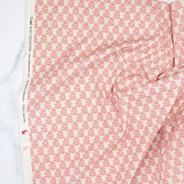 Sanctuary - Mira Pink - Tilda Fabrics - TIL110106 - Half Yard Cheap