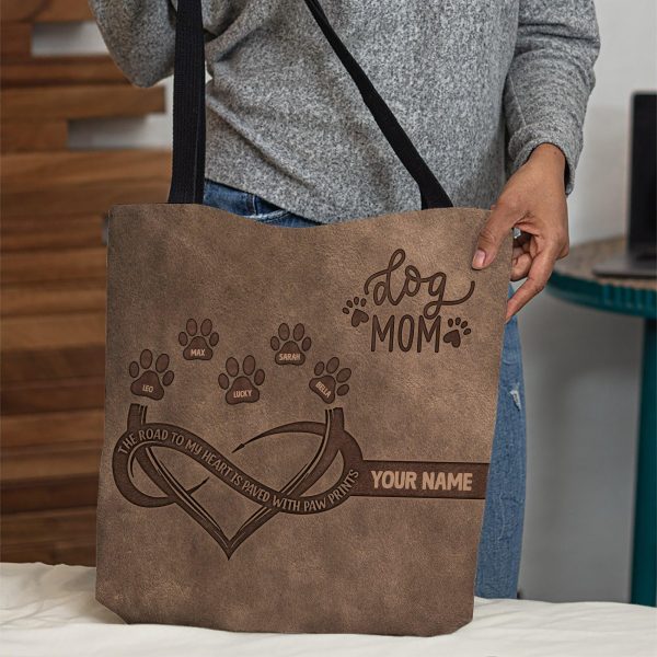 Gift For Mother Dog Personalized All Over Tote Bag, Personalized Gift for Dog Lovers, Dog Dad, Dog Mom - TO144PS05 For Cheap - Image 2